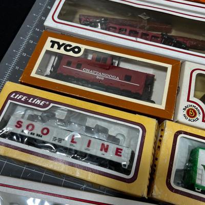 Several Train Cars Mostly new in the Box 