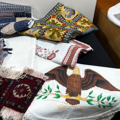 Mixed lot of Linens Hand Crafted and Manufactured items