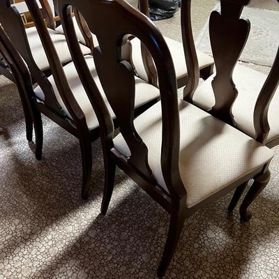 6 Queen Anne Style Dining Chairs