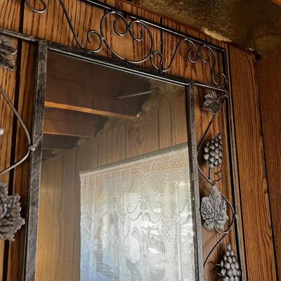 Wrought Iron Framed Mirror