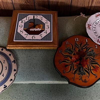 (4) Battery Operated Clocks