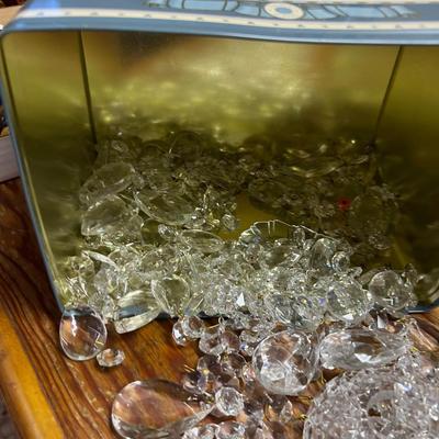 Pile of Glass Chandelier Parts 