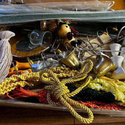 Decorative Parts and Pieces: Wire, Bells, Scissors Macrame etc. 