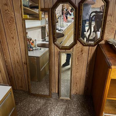 A Large Lot of Wall Mirrors 