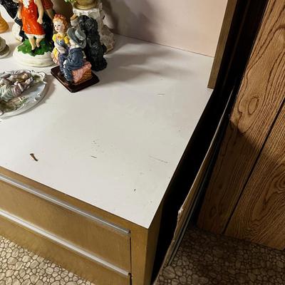 Wood Particle Board with Shelf On Top  Cabinet #C  