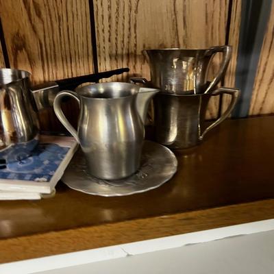 Small lot of Kitchen Stainless Steel, Pewter & Glass 