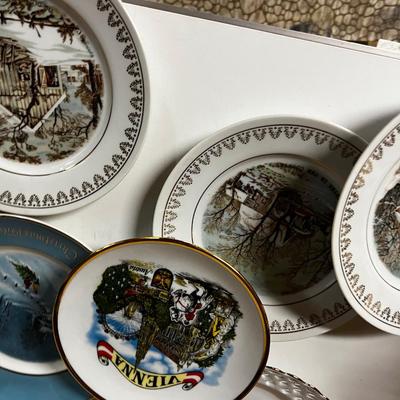 Decorative Collectible Plates Pile