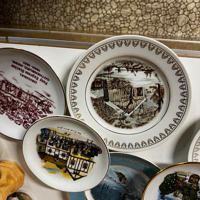Decorative Collectible Plates Pile