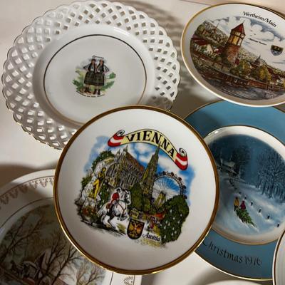Decorative Collectible Plates Pile