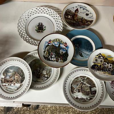 Decorative Collectible Plates Pile