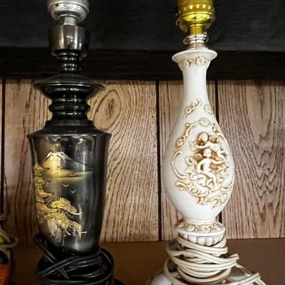 5 Small Table Lamps. 
