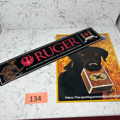 Ruger and True Blue Wall signs