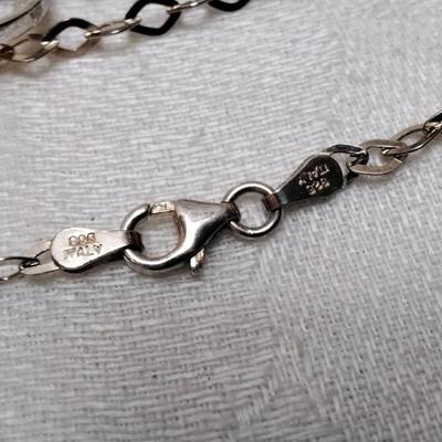Vintage Italian Opal Mom 19" 925 Necklace