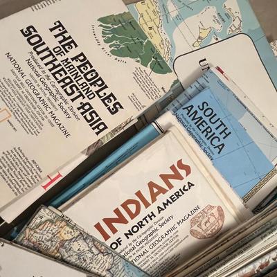 Lot of National Geographic maps