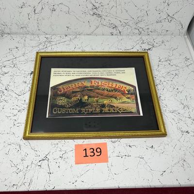 Jerry Fisher Framed AD