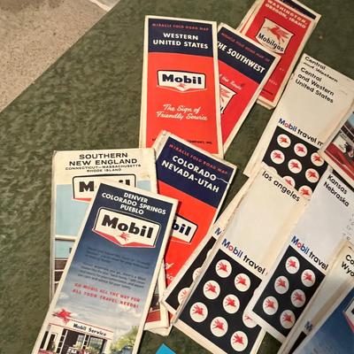 Lot of Mobil Gas Station Maps