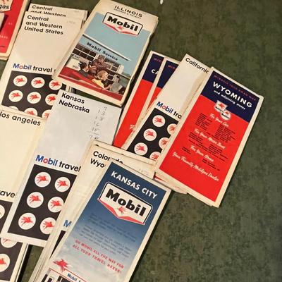 Lot of Mobil Gas Station Maps