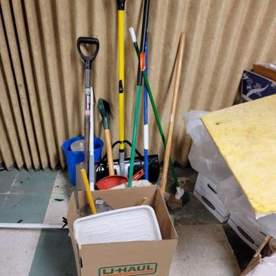 Mops, buckets, shovel and more