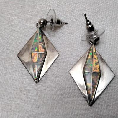Vintage Opal 925 Earrings