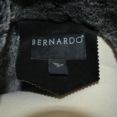 LOT 312. LADIES EXTRA LARGE SUEDE COAT BY BERNARDO