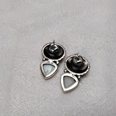 Vintage Mother of Pearl 925 Earrings