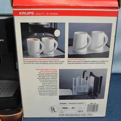 LOT 304. KRUPS ESPRESSO PRINTO CAPPUCCINO MACHINE