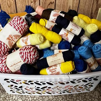 Whole Basket full of MacramÃ© Rope Stuff. 