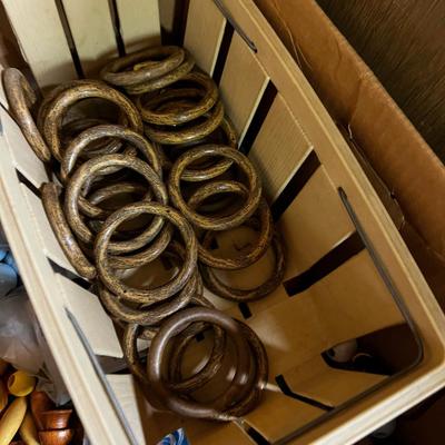 Giant Heavy Box of Wood Beads 