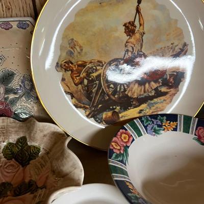 Ceramics Lot: Plates, Decorative& Functional. 