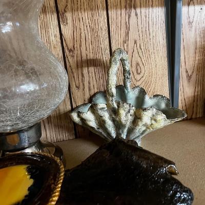 Decorative  Lot of Sconce, Lamp, Planter etc. 