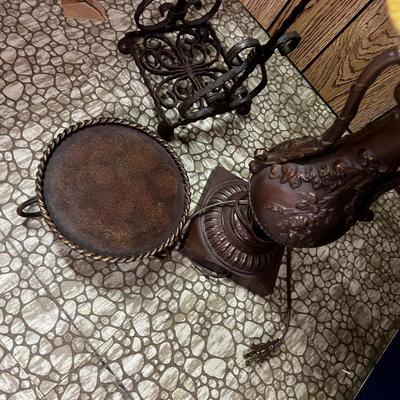 Brown Iron Lamp and TP    