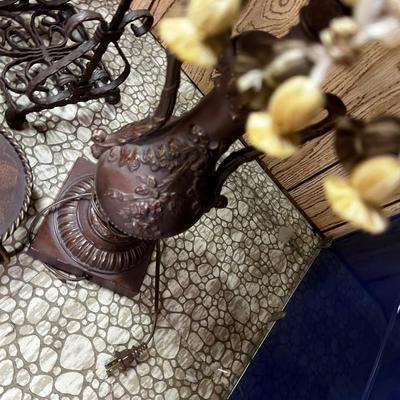 Brown Iron Lamp and TP    