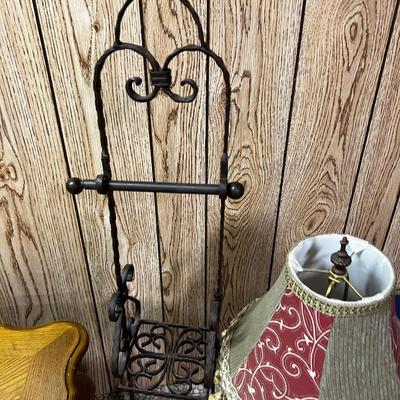 Brown Iron Lamp and TP    