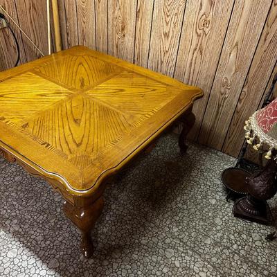 Square Oak Coffee Table 