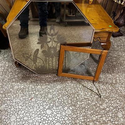 Etched Mirror and Will Hanging Frame