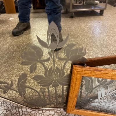 Etched Mirror and Will Hanging Frame
