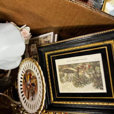 Lot of Do Das; Swan, Ceramic Floral, Coaster, Religion, Angles etc.