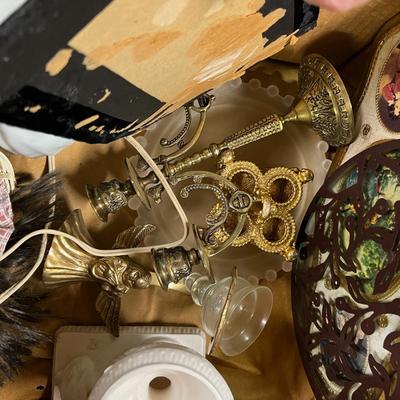 Lot of Do Das; Swan, Ceramic Floral, Coaster, Religion, Angles etc.