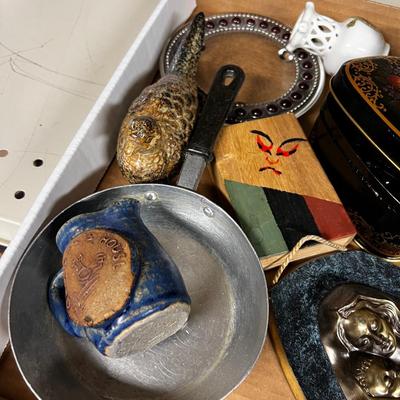 Tray full of Decorative Miniatures 