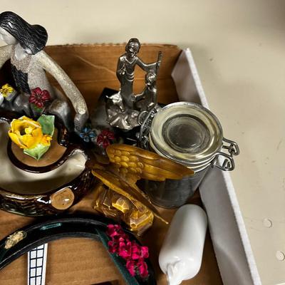 Tray full of Decorative Miniatures 