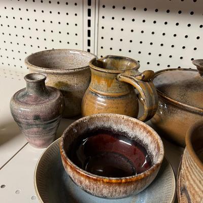 Stoneware of Studio Art Pottery  Lot 