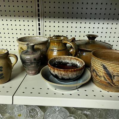 Stoneware of Studio Art Pottery  Lot 