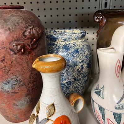 Larger Vases, including GREEN one
