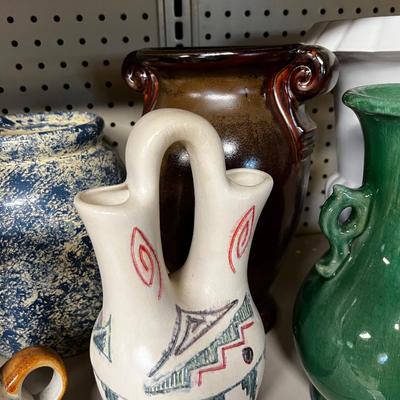 Larger Vases, including GREEN one