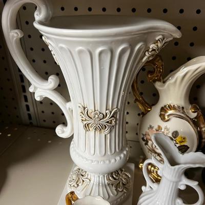 Lot of Vases and Floral items 