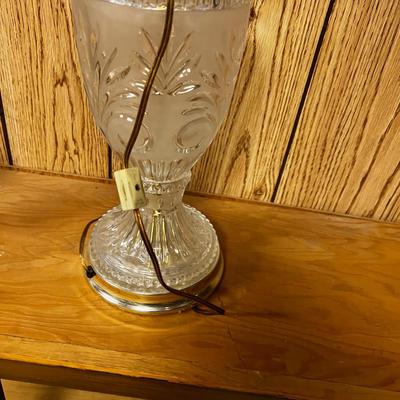 Lamps: Glass & Resin Antique Finish, (2) 
