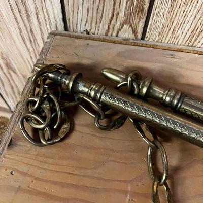 Hanging Brass Bars with Chain (3) 