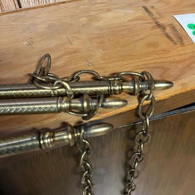 Hanging Brass Bars with Chain (3) 