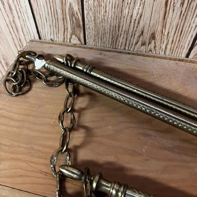 Hanging Brass Bars with Chain (3) 