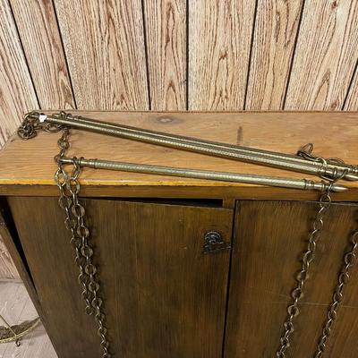 Hanging Brass Bars with Chain (3) 